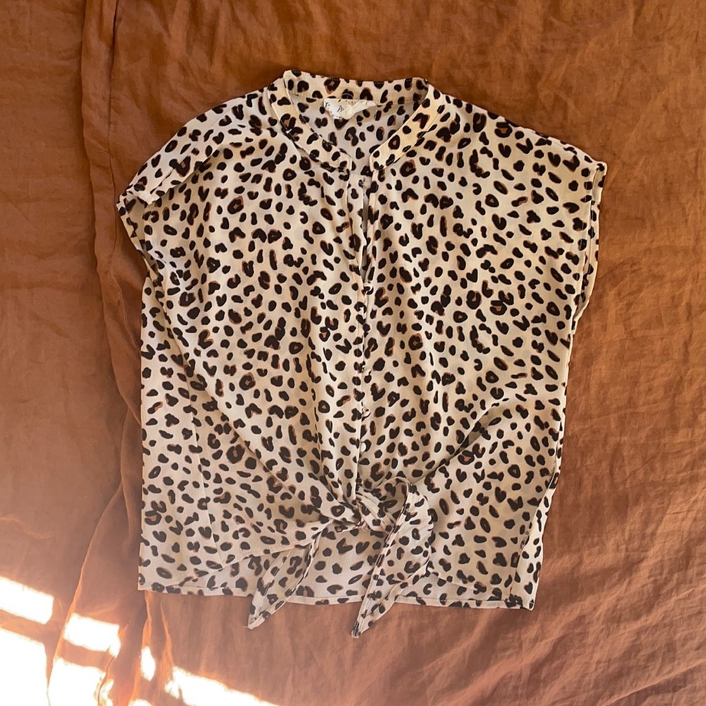 Leopard Print Blouse